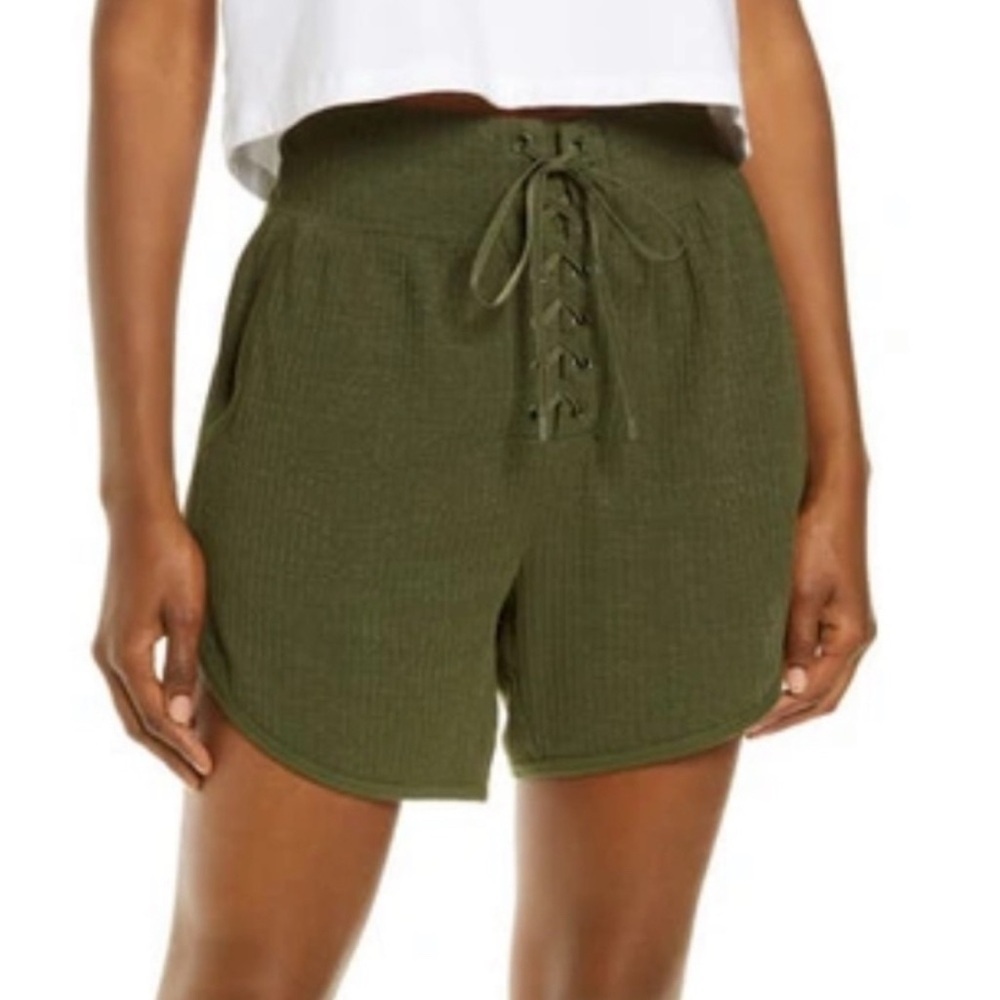 Free People Movement Can't Handle This Shorts Green, Size Small